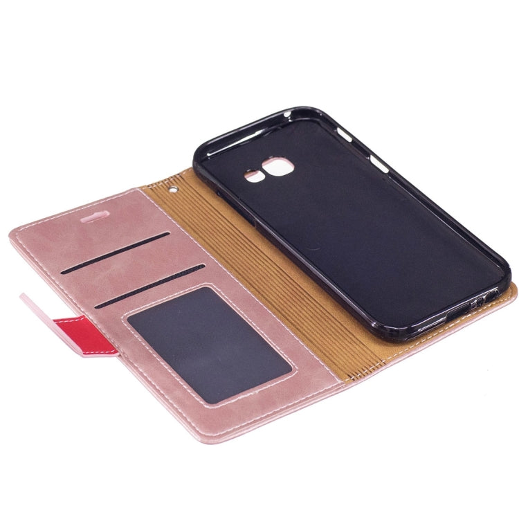 For Galaxy A5 (2017) / A520  Crazy Horse Texture Horizontal Flip Leather Case with Holder & Card Slots & Wallet & Photo Frame & Lanyard