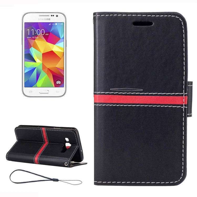 For Galaxy Core Prime / G360 Crazy Horse Texture Horizontal Flip Leather Case with Holder & Card Slots & Wallet & Photo Frame & Lanyard
