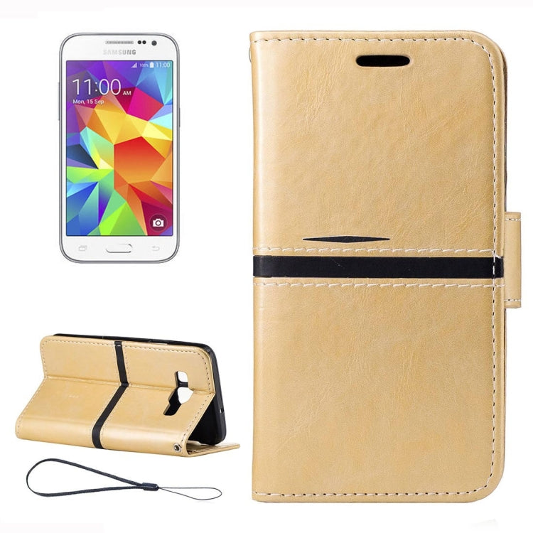 For Galaxy Core Prime / G360 Crazy Horse Texture Horizontal Flip Leather Case with Holder & Card Slots & Wallet & Photo Frame & Lanyard
