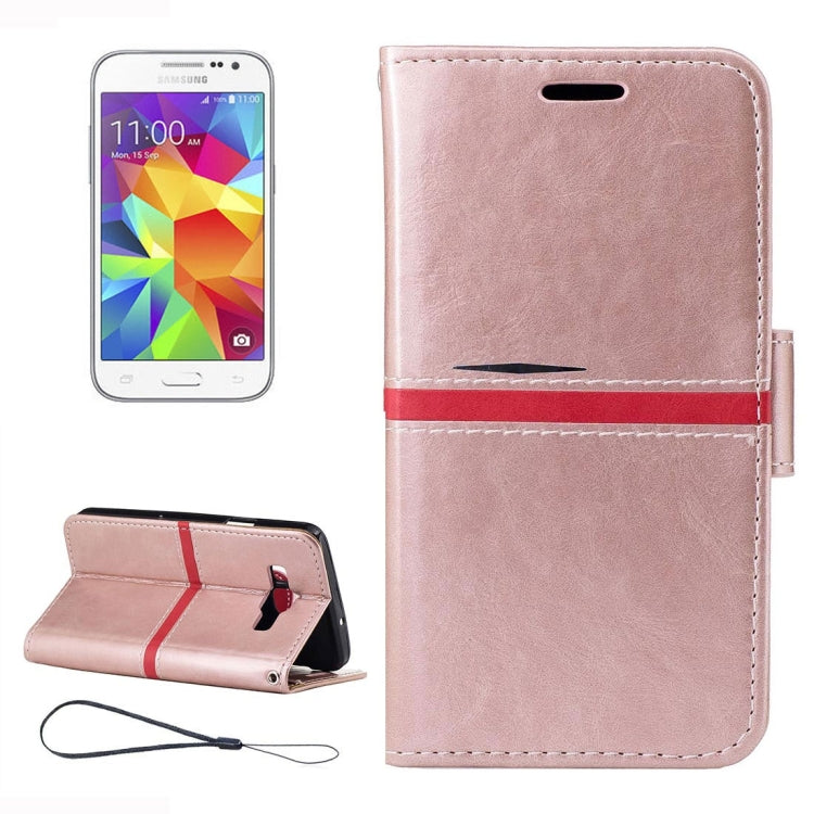For Galaxy Core Prime / G360 Crazy Horse Texture Horizontal Flip Leather Case with Holder & Card Slots & Wallet & Photo Frame & Lanyard