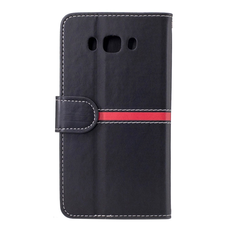For Galaxy J7 (2016) / J710 Crazy Horse Texture Horizontal Flip PU Leather Case with Holder & Card Slots & Wallet & Photo Frame & Lanyard