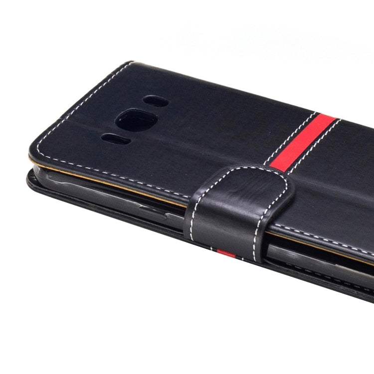 For Galaxy J7 (2016) / J710 Crazy Horse Texture Horizontal Flip PU Leather Case with Holder & Card Slots & Wallet & Photo Frame & Lanyard