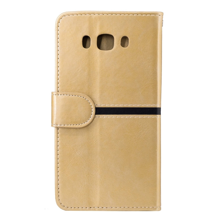 For Galaxy J7 (2016) / J710 Crazy Horse Texture Horizontal Flip PU Leather Case with Holder & Card Slots & Wallet & Photo Frame & Lanyard