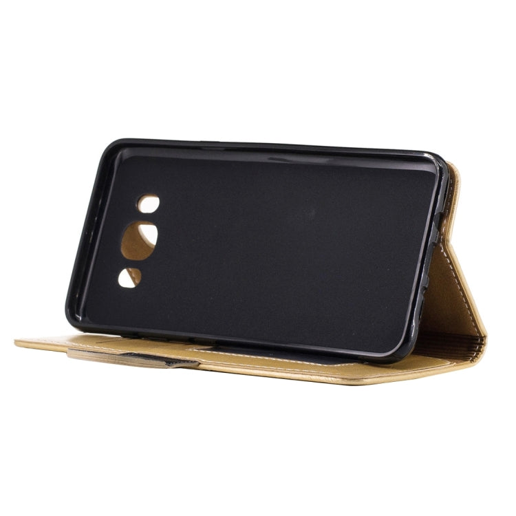 For Galaxy J7 (2016) / J710 Crazy Horse Texture Horizontal Flip PU Leather Case with Holder & Card Slots & Wallet & Photo Frame & Lanyard