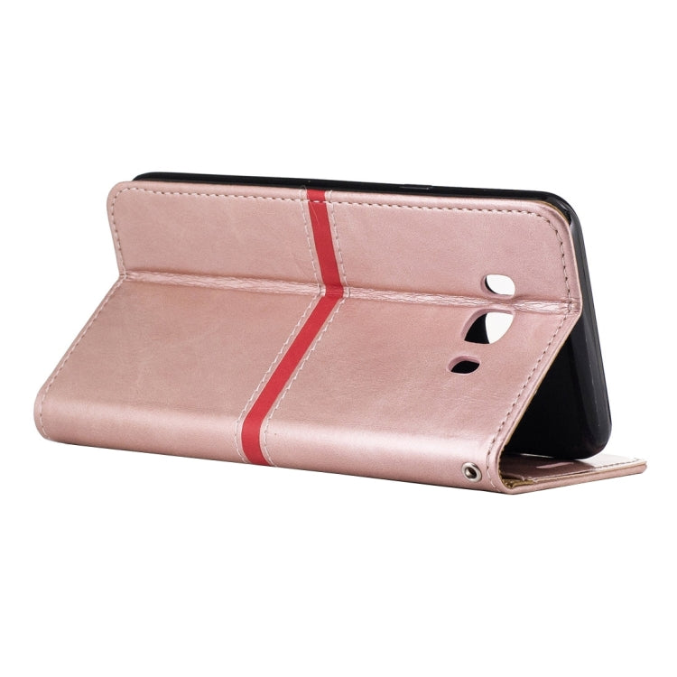 For Galaxy J7 (2016) / J710 Crazy Horse Texture Horizontal Flip PU Leather Case with Holder & Card Slots & Wallet & Photo Frame & Lanyard