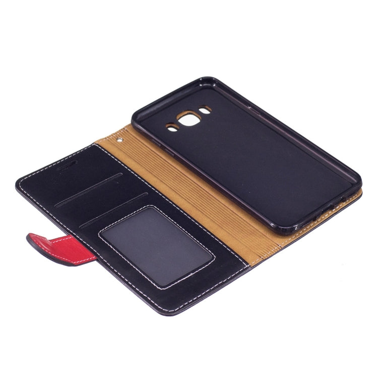 For Galaxy J5 (2016) / J510 Crazy Horse Texture Horizontal Flip PU Leather Case with Holder & Card Slots & Wallet & Photo Frame & Lanyard