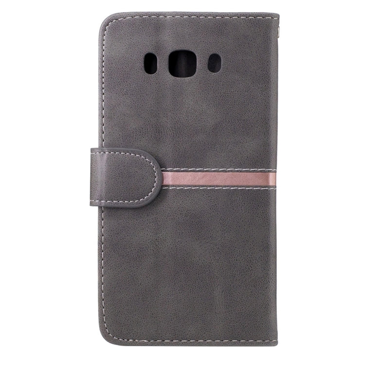 For Galaxy J5 (2016) / J510 Crazy Horse Texture Horizontal Flip PU Leather Case with Holder & Card Slots & Wallet & Photo Frame & Lanyard