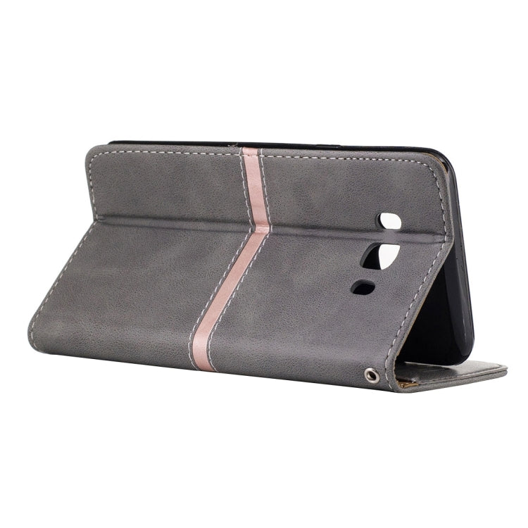 For Galaxy J5 (2016) / J510 Crazy Horse Texture Horizontal Flip PU Leather Case with Holder & Card Slots & Wallet & Photo Frame & Lanyard