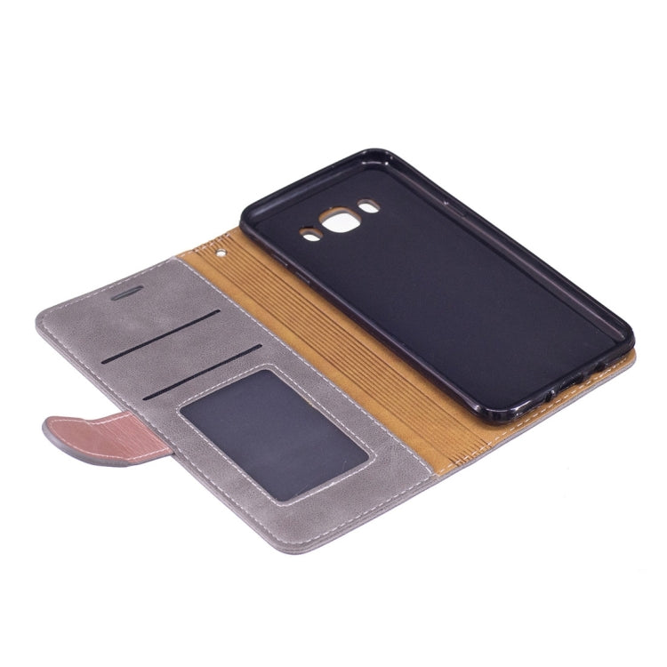 For Galaxy J5 (2016) / J510 Crazy Horse Texture Horizontal Flip PU Leather Case with Holder & Card Slots & Wallet & Photo Frame & Lanyard