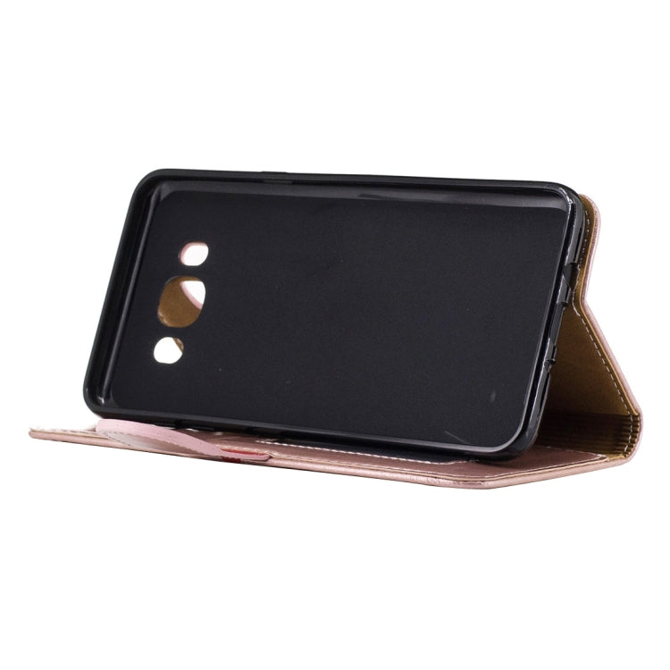 For Galaxy J5 (2016) / J510 Crazy Horse Texture Horizontal Flip PU Leather Case with Holder & Card Slots & Wallet & Photo Frame & Lanyard