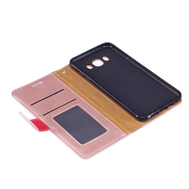 For Galaxy J5 (2016) / J510 Crazy Horse Texture Horizontal Flip PU Leather Case with Holder & Card Slots & Wallet & Photo Frame & Lanyard