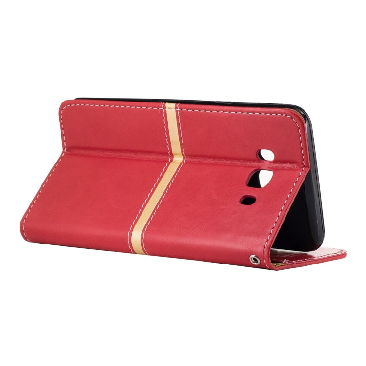 For Galaxy J5 (2016) / J510 Crazy Horse Texture Horizontal Flip PU Leather Case with Holder & Card Slots & Wallet & Photo Frame & Lanyard