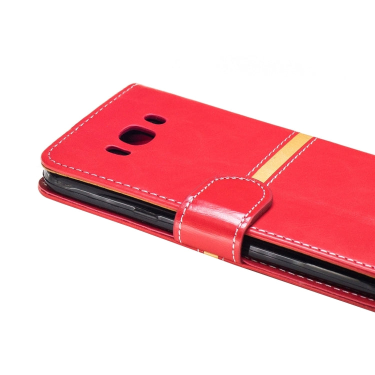 For Galaxy J5 (2016) / J510 Crazy Horse Texture Horizontal Flip PU Leather Case with Holder & Card Slots & Wallet & Photo Frame & Lanyard