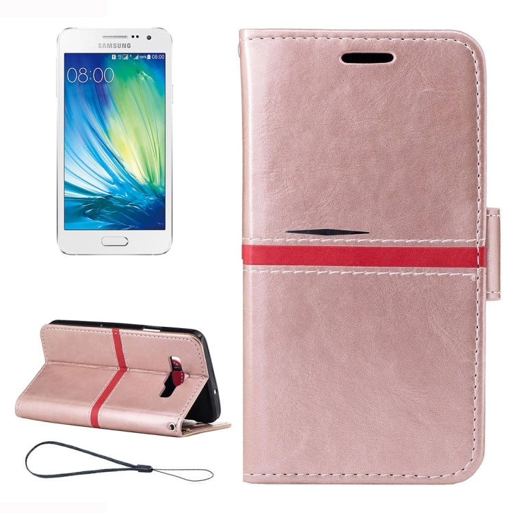 For Galaxy J3 (2017) (US Version) Crazy Horse Texture Horizontal Flip Leather Case with Holder & Card Slots & Wallet & Photo Frame & Lanyard