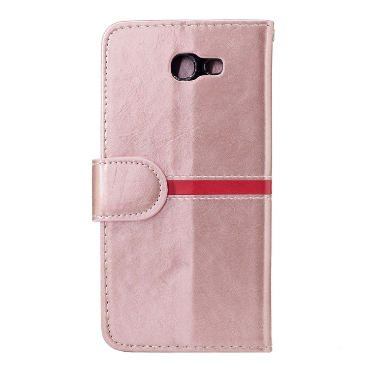 For Galaxy J3 (2017) (US Version) Crazy Horse Texture Horizontal Flip Leather Case with Holder & Card Slots & Wallet & Photo Frame & Lanyard