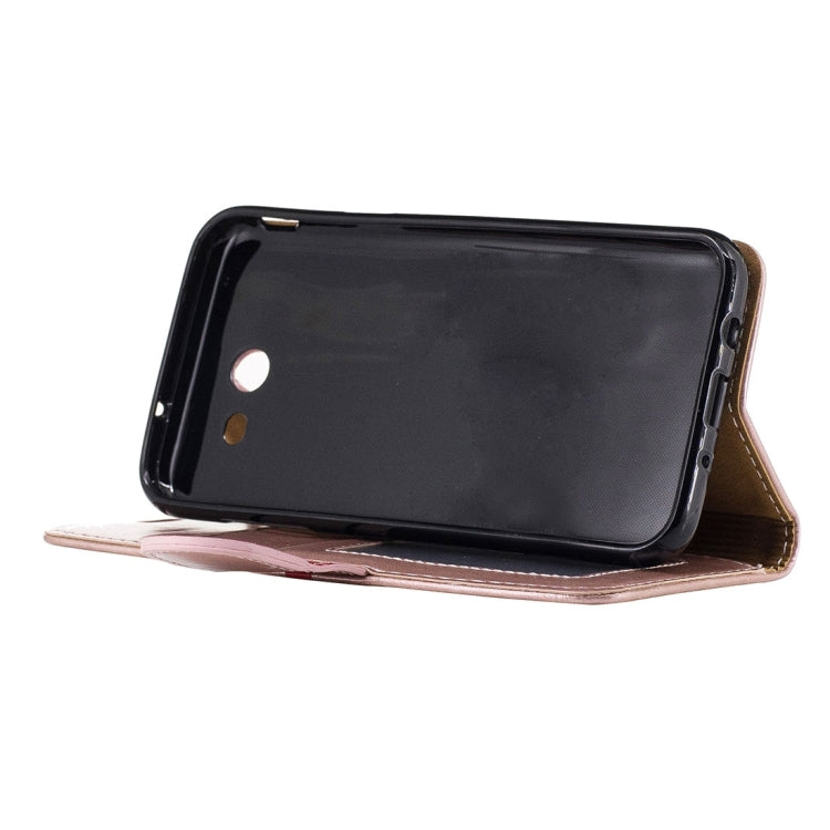 For Galaxy J3 (2017) (US Version) Crazy Horse Texture Horizontal Flip Leather Case with Holder & Card Slots & Wallet & Photo Frame & Lanyard
