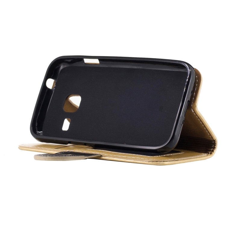 For Galaxy J1 Mini / J1 Nxt / J105 Crazy Horse Texture Horizontal Flip PU Leather Case with Holder & Card Slots & Wallet & Photo Frame & Lanyard