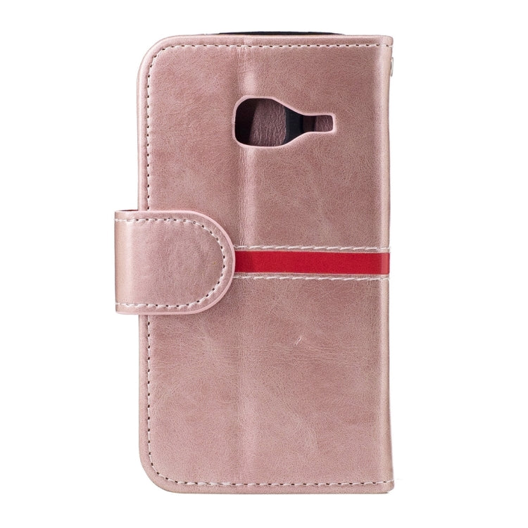 For Galaxy J1 Mini / J1 Nxt / J105 Crazy Horse Texture Horizontal Flip PU Leather Case with Holder & Card Slots & Wallet & Photo Frame & Lanyard
