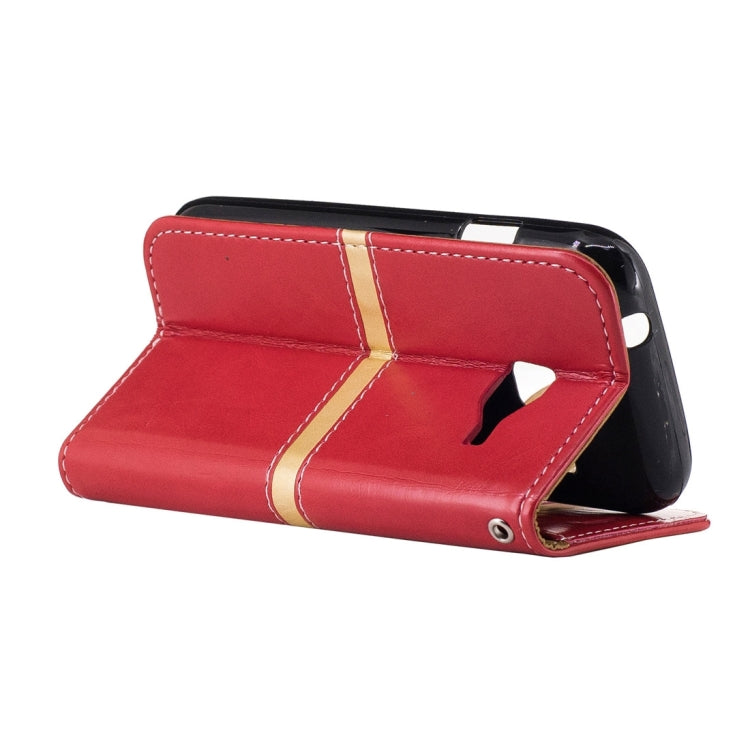 For Galaxy J1 Mini / J1 Nxt / J105 Crazy Horse Texture Horizontal Flip PU Leather Case with Holder & Card Slots & Wallet & Photo Frame & Lanyard