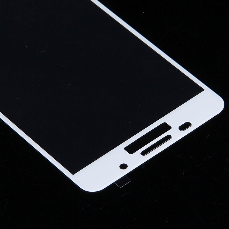 For Galaxy A5 (2016) / A510 0.26mm 9H Surface Hardness Explosion-proof Silk-screen Tempered Glass Full Screen Film (White)