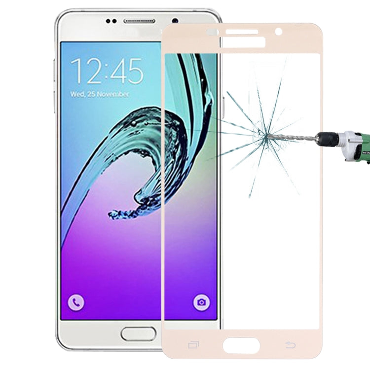 For Galaxy A7 (2016) / A710 0.26mm 9H Surface Hardness Explosion-proof Silk-screen Tempered Glass Full Screen Film