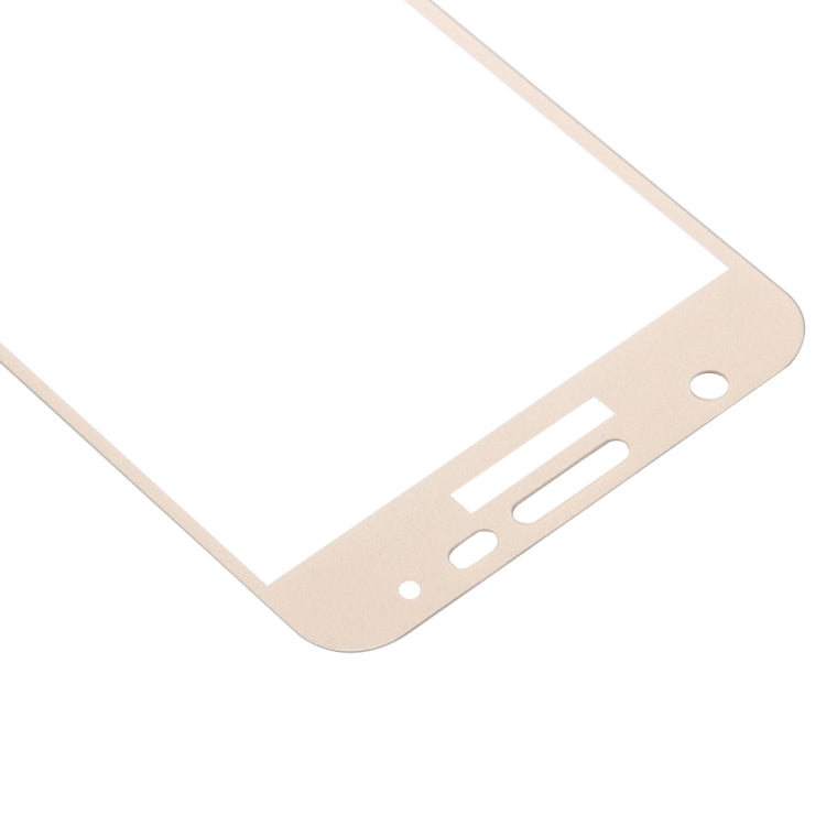 For Galaxy On5 0.26mm 9H Surface Hardness Explosion-proof Silk-screen Tempered Glass Full Screen Film (Gold)