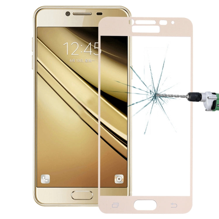For Galaxy C5 / C500 0.26mm 9H Surface Hardness Explosion-proof Silk-screen Tempered Glass Full Screen Film