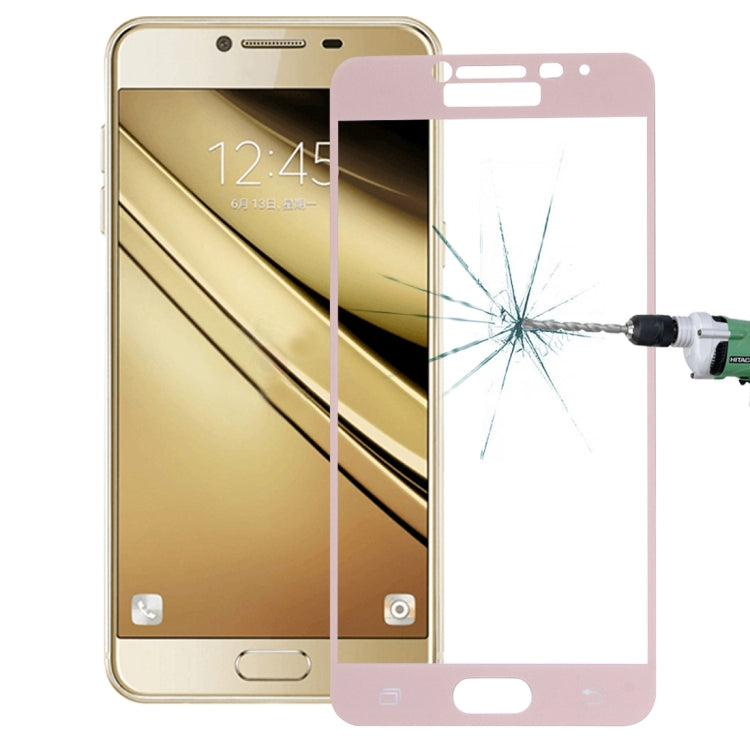 For Galaxy C5 / C500 0.26mm 9H Surface Hardness Explosion-proof Silk-screen Tempered Glass Full Screen Film