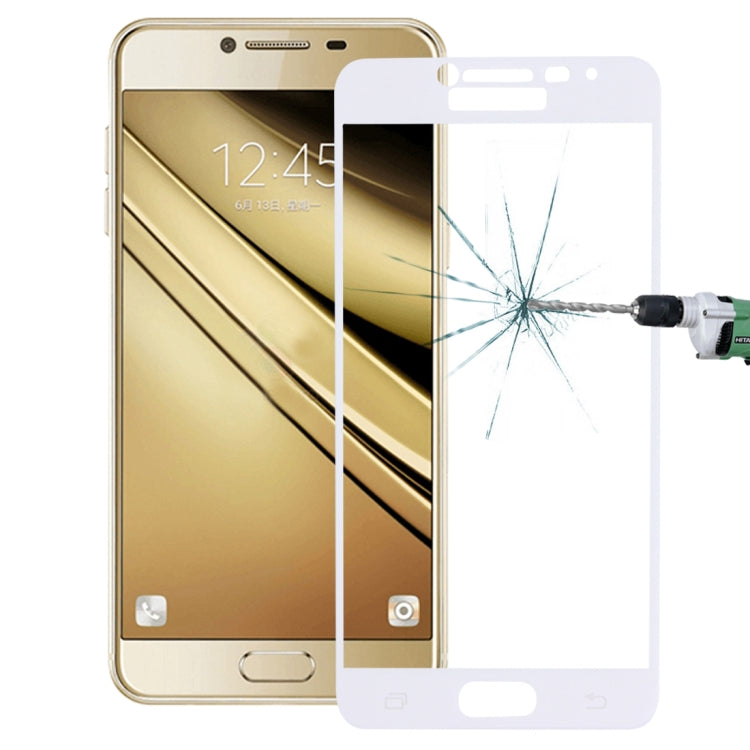 For Galaxy C5 / C500 0.26mm 9H Surface Hardness Explosion-proof Silk-screen Tempered Glass Full Screen Film