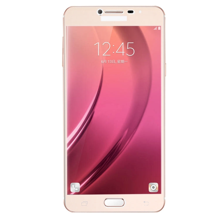 For Galaxy C7 / C700 0.26mm 9H Surface Hardness Explosion-proof Silk-screen Tempered Glass Full Screen Film