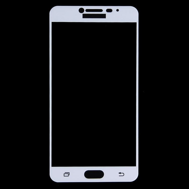 For Galaxy C7 / C700 0.26mm 9H Surface Hardness Explosion-proof Silk-screen Tempered Glass Full Screen Film