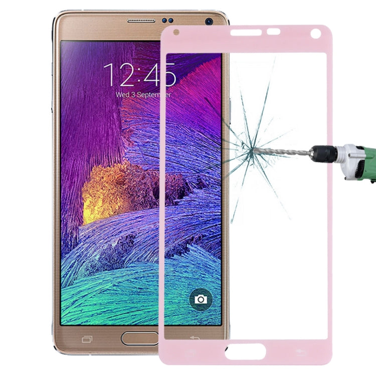 For Galaxy Note IV / N910 0.26mm 9H Surface Hardness Explosion-proof Silk-screen Tempered Glass Full Screen Film