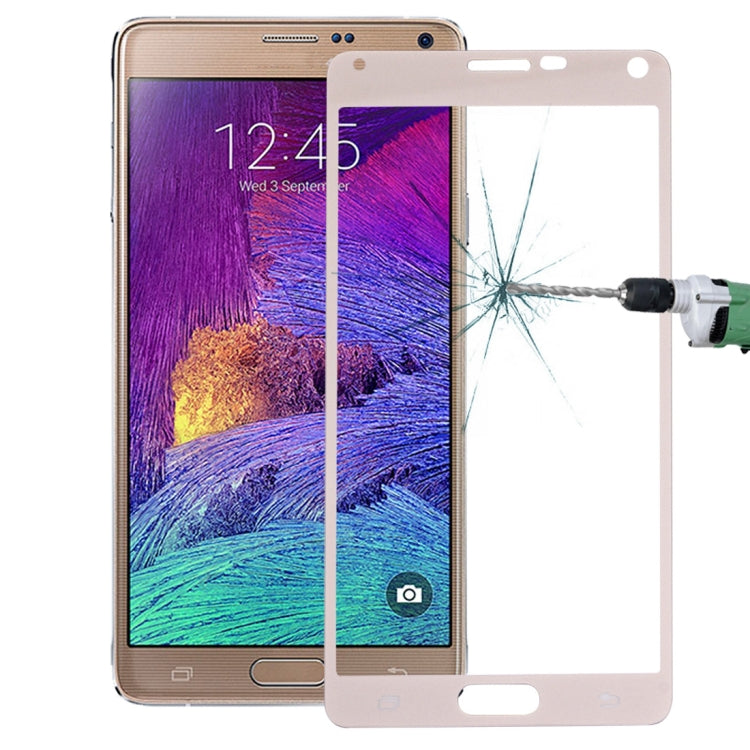 For Galaxy Note IV / N910 0.26mm 9H Surface Hardness Explosion-proof Silk-screen Tempered Glass Full Screen Film