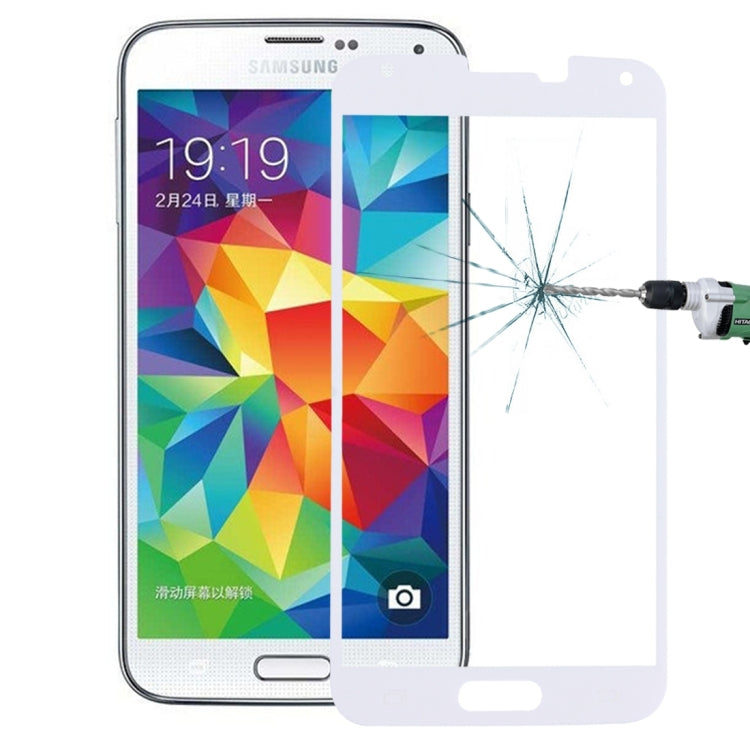 For Galaxy S5 / G900 0.26mm 9H Surface Hardness Explosion-proof Silk-screen Tempered Glass Full Screen Film