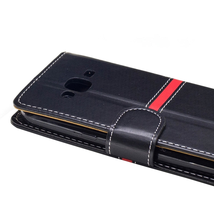 For Galaxy J5 / J500 Crazy Horse Texture Horizontal Flip Leather Case with Holder & Card Slots & Wallet & Photo Frame & Lanyard