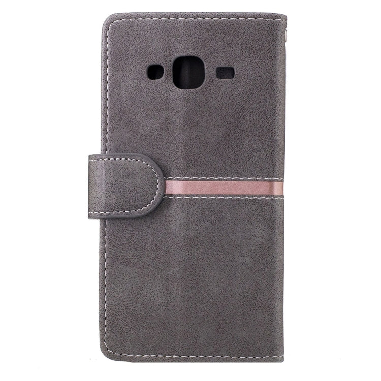 For Galaxy J5 / J500 Crazy Horse Texture Horizontal Flip Leather Case with Holder & Card Slots & Wallet & Photo Frame & Lanyard