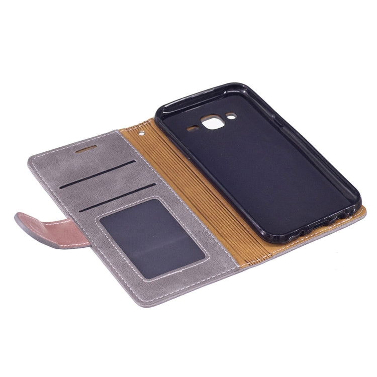 For Galaxy J5 / J500 Crazy Horse Texture Horizontal Flip Leather Case with Holder & Card Slots & Wallet & Photo Frame & Lanyard