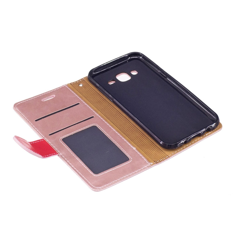 For Galaxy J5 / J500 Crazy Horse Texture Horizontal Flip Leather Case with Holder & Card Slots & Wallet & Photo Frame & Lanyard