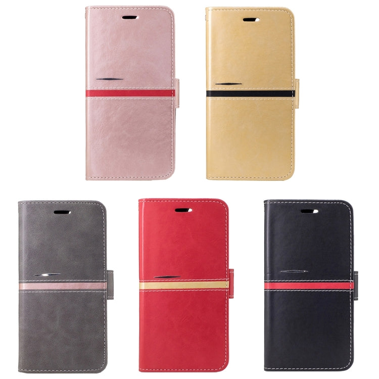 For Galaxy J5 / J500 Crazy Horse Texture Horizontal Flip Leather Case with Holder & Card Slots & Wallet & Photo Frame & Lanyard