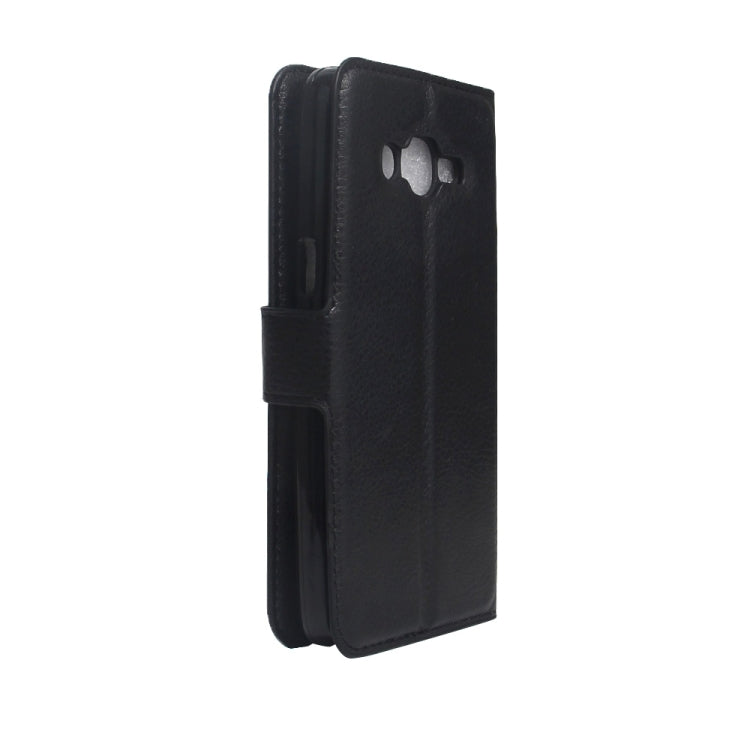 For Galaxy J1 mini prime 2016 / SM-J106 Litchi Texture Horizontal Flip Leather Case with Holder & Card Slots & Wallet