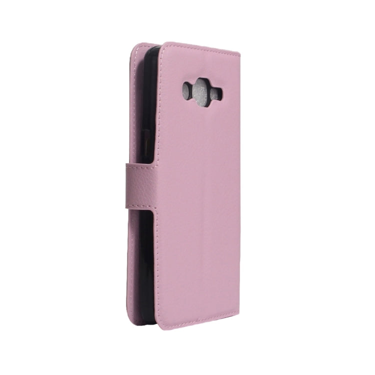 For Galaxy J1 mini prime 2016 / SM-J106 Litchi Texture Horizontal Flip Leather Case with Holder & Card Slots & Wallet