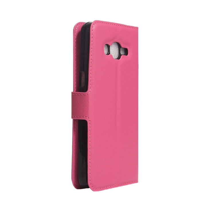 For Galaxy J1 mini prime 2016 / SM-J106 Litchi Texture Horizontal Flip Leather Case with Holder & Card Slots & Wallet
