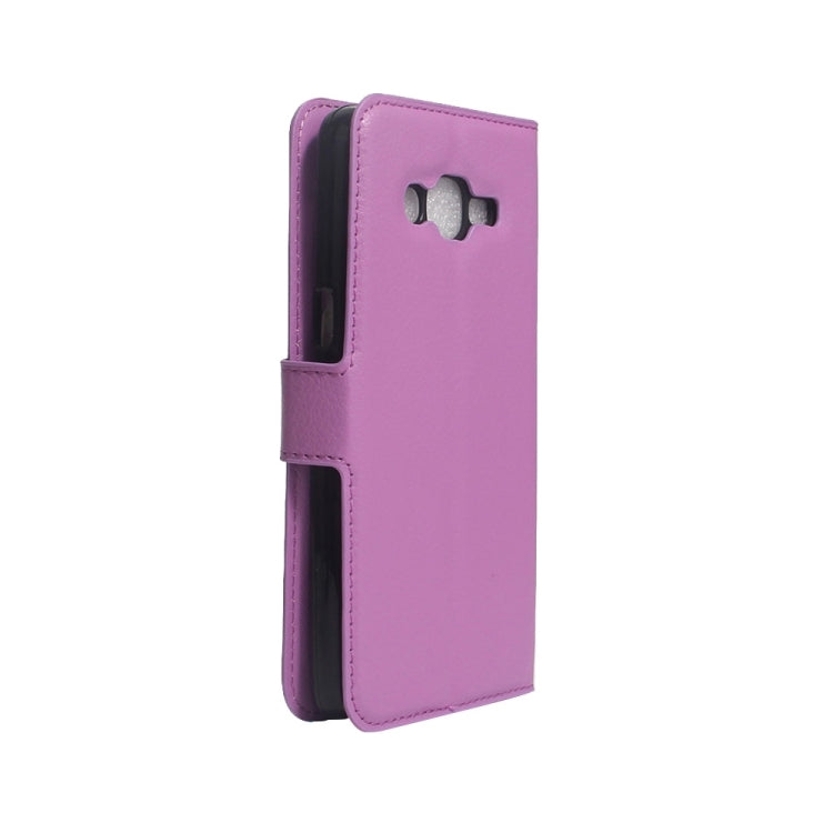 For Galaxy J1 mini prime 2016 / SM-J106 Litchi Texture Horizontal Flip Leather Case with Holder & Card Slots & Wallet