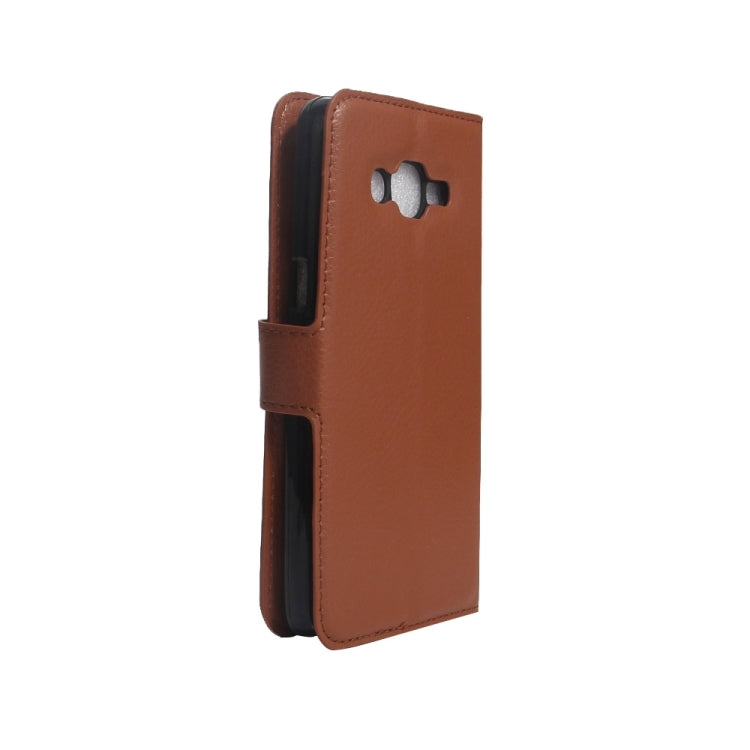 For Galaxy J1 mini prime 2016 / SM-J106 Litchi Texture Horizontal Flip Leather Case with Holder & Card Slots & Wallet