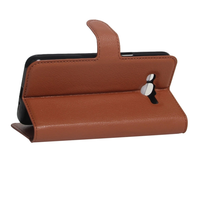 For Galaxy J1 mini prime 2016 / SM-J106 Litchi Texture Horizontal Flip Leather Case with Holder & Card Slots & Wallet