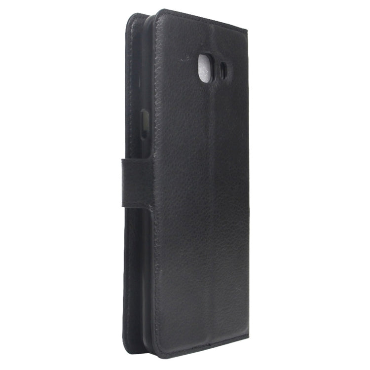 For Galaxy A7 (2017) Litchi Texture Horizontal Flip Leather Case with Holder & Card Slots & Wallet