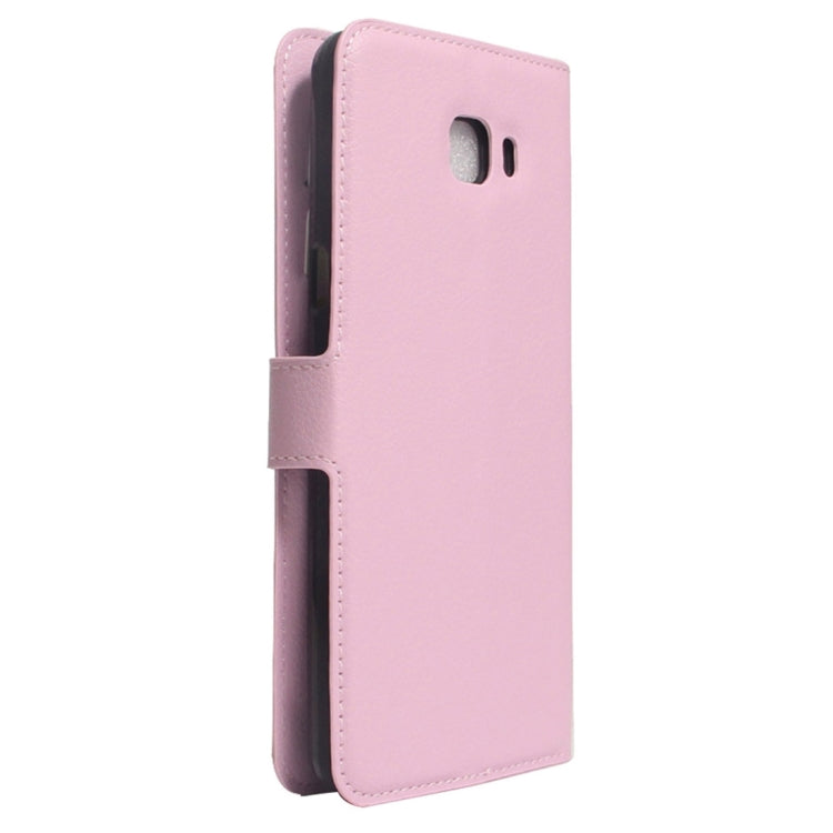 For Galaxy A7 (2017) Litchi Texture Horizontal Flip Leather Case with Holder & Card Slots & Wallet