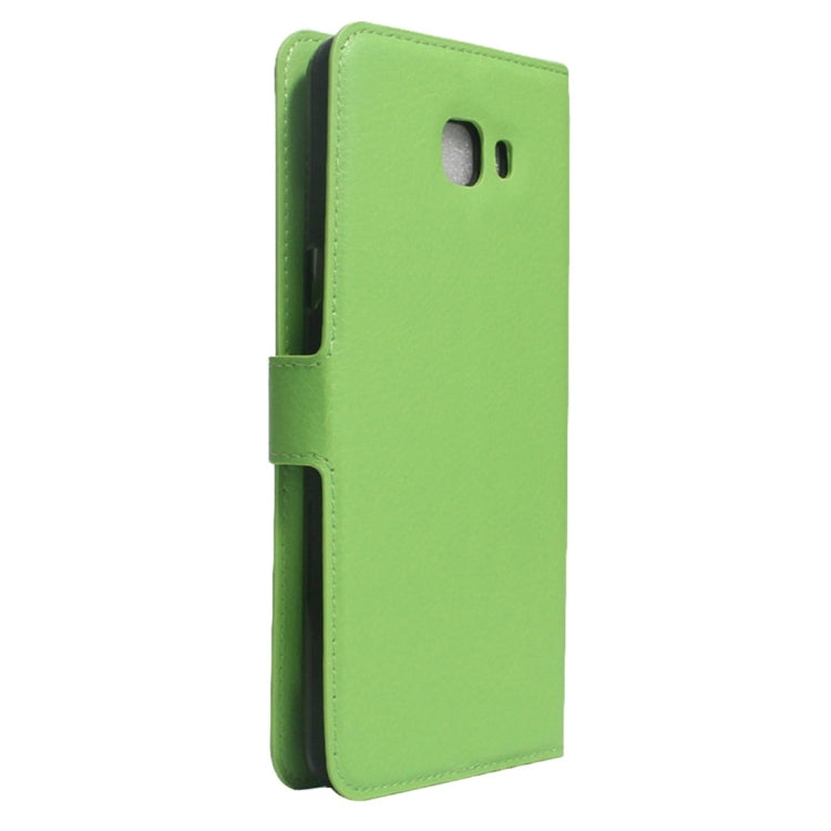 For Galaxy A7 (2017) Litchi Texture Horizontal Flip Leather Case with Holder & Card Slots & Wallet