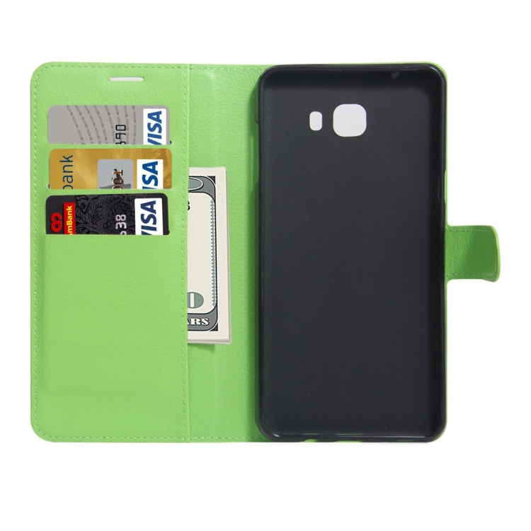 For Galaxy A7 (2017) Litchi Texture Horizontal Flip Leather Case with Holder & Card Slots & Wallet