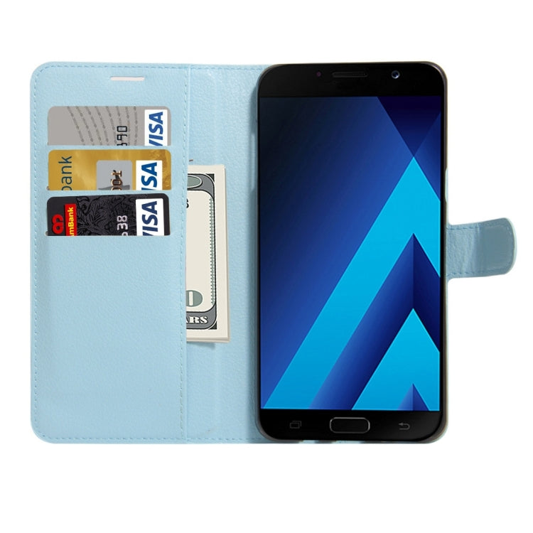For Galaxy A7 (2017) Litchi Texture Horizontal Flip Leather Case with Holder & Card Slots & Wallet